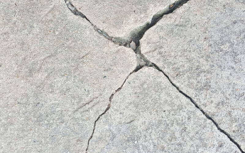 cracked floor